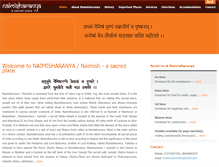 Tablet Screenshot of naimisharanya.com